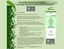 Tablet Screenshot of neemfromindia.com